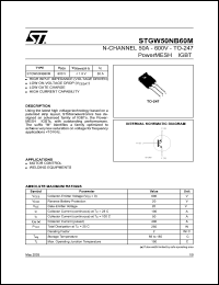 STGW50NB60M Datasheet