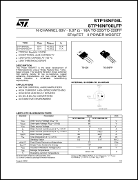 STP16NF06FP Datasheet