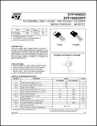 STP16NS25FP Datasheet