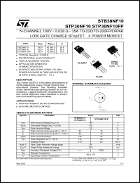 STP30NF10FP Datasheet