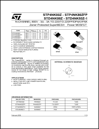 STP4NK80ZFP Datasheet