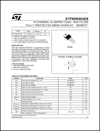 STP60NS04ZB Datasheet