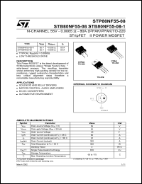 STP80NF55-06FP Datasheet