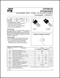 STP8NK80Z Datasheet