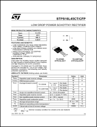 STPS16L45CFP Datasheet