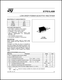 STPS1L60RL Datasheet