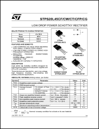 STPS20L40CFP Datasheet