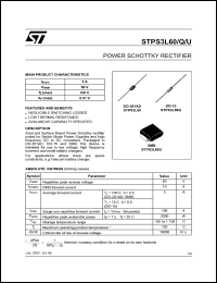 STPS3L60RL Datasheet