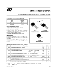 STPS41H100CR Datasheet