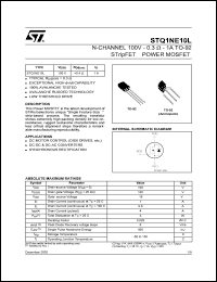 STQ1NC45R Datasheet