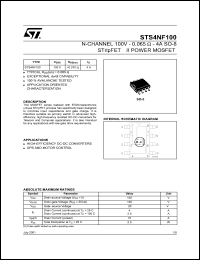 STS4NF100 Datasheet