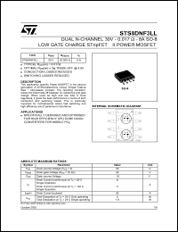 STS8DNF3LL Datasheet