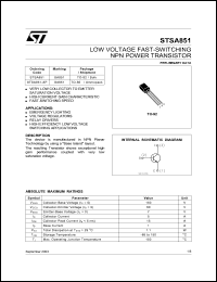 STSA851-AP Datasheet