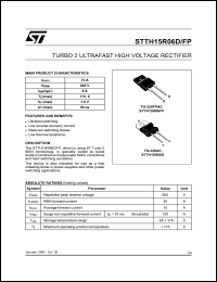STTH15R06D Datasheet