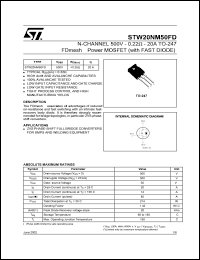 STW20NM60 Datasheet