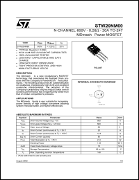 STW20NM50FD Datasheet