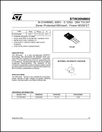 STW26NM60 Datasheet