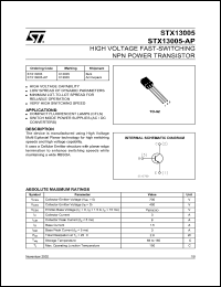 STX13005 Datasheet