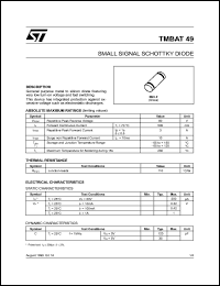 TMBAT49FILM Datasheet