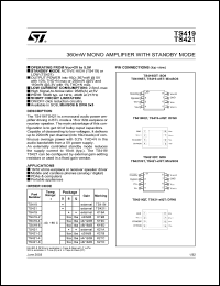 TS419 Datasheet