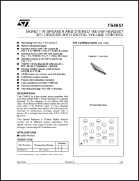 TS4851 Datasheet