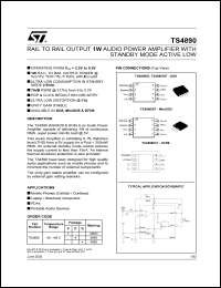 TS4890IST Datasheet