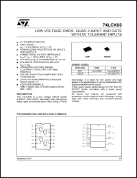 74LCX08MTCX Datasheet