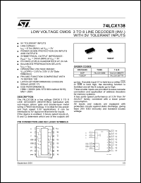 74LCX138TTR Datasheet