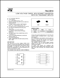 74LCX14MTCX Datasheet