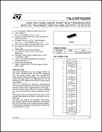 74LCXR162245MTD Datasheet