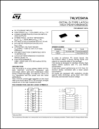 74LVC541ATTR Datasheet
