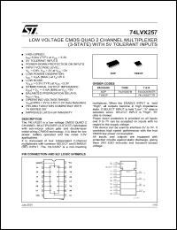 74LVX257TTR Datasheet