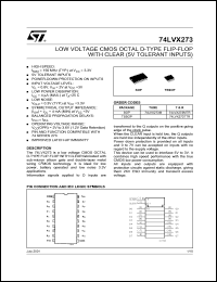 74LVX273MTCX Datasheet