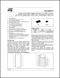 74LVX373MTCX Datasheet