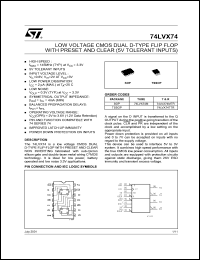 74LVX74SJX Datasheet