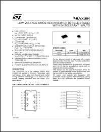 74LVXU04MTR Datasheet