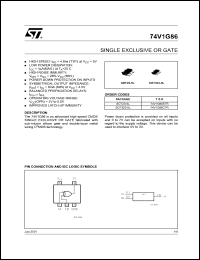 74V1G86STR Datasheet