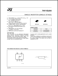 74V1GU04CTR Datasheet
