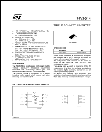 74V2G14CTR Datasheet