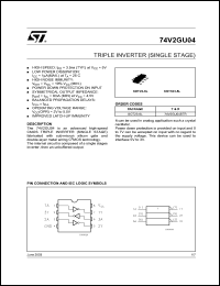 74V2GU04STR Datasheet