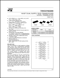 74VCX163245LB Datasheet