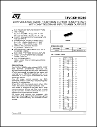 74VCXH16240MTDX Datasheet