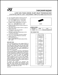 74VCXHR162245TTR Datasheet