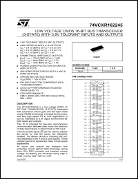 74VCXR162245TTR Datasheet