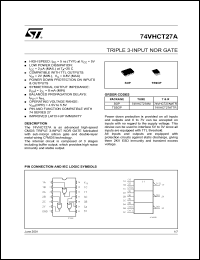 74VHCT27AMTR Datasheet