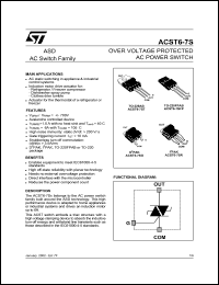 ACST6-7SG Datasheet