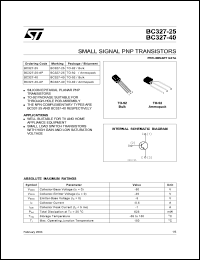 BC327-25RL1 Datasheet