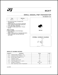 BCX17 Datasheet