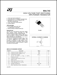 BUL742 Datasheet