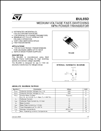 BUL85D Datasheet